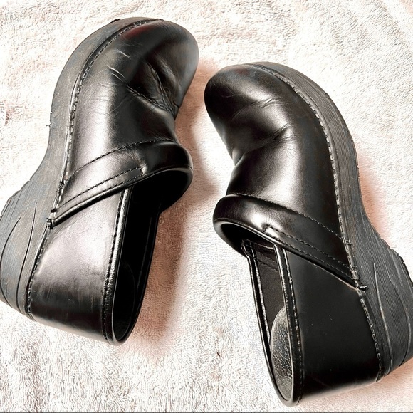 DANSKO Professional Black Box clogs comfort shoes women’s size 8 - Picture 5 of 9